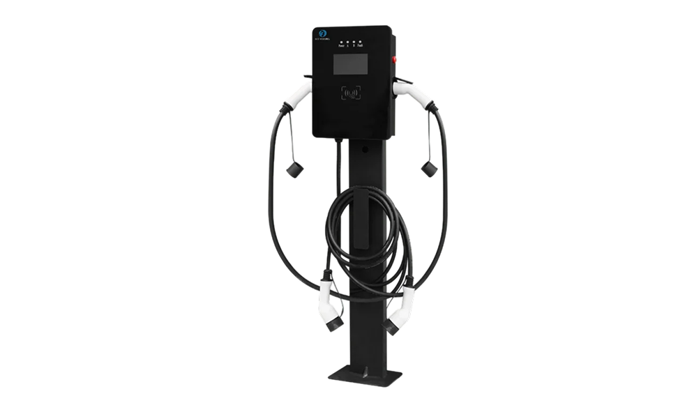 EV Wallbox / Floormount Charging station with 2 connectors or sockets